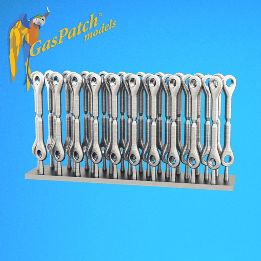 1/32 - Metal Turnbuckles - Anchor Points