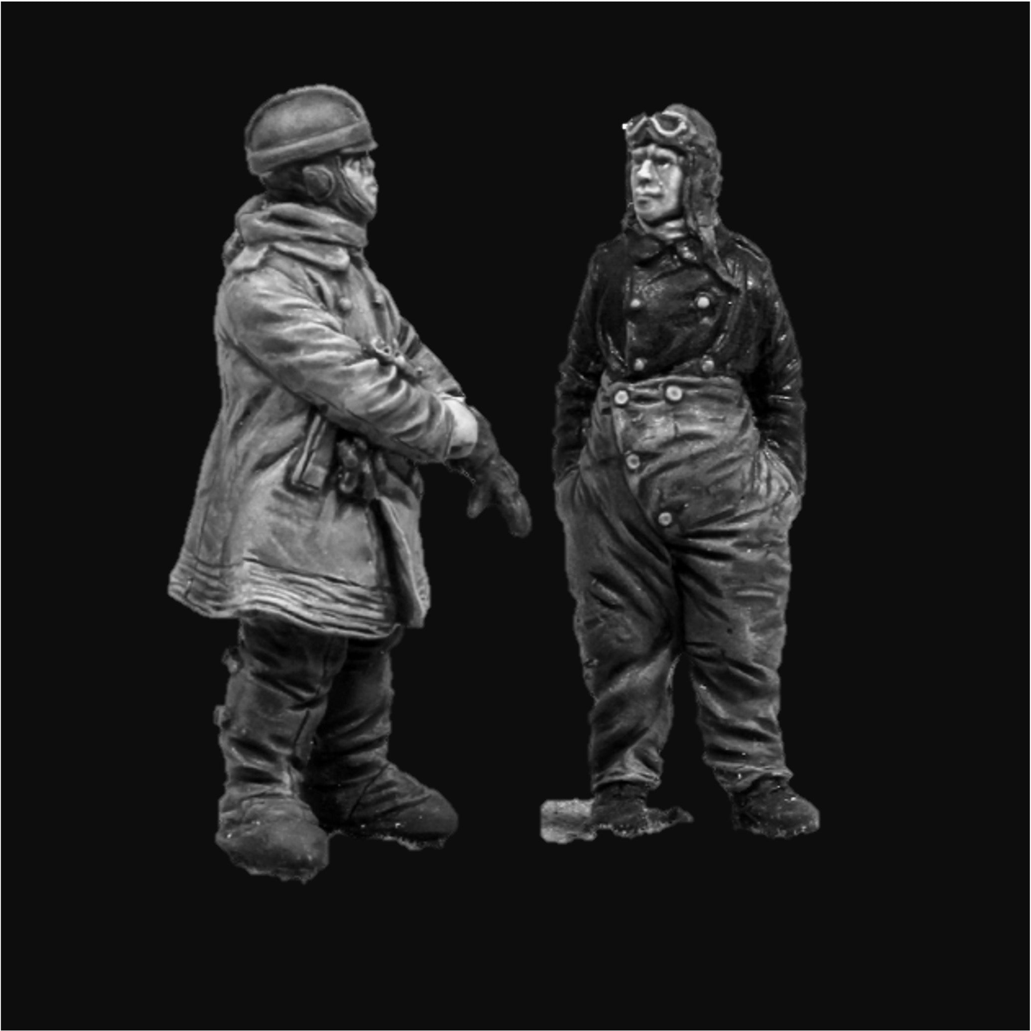 1/48 - German pilots in cold weather clothing