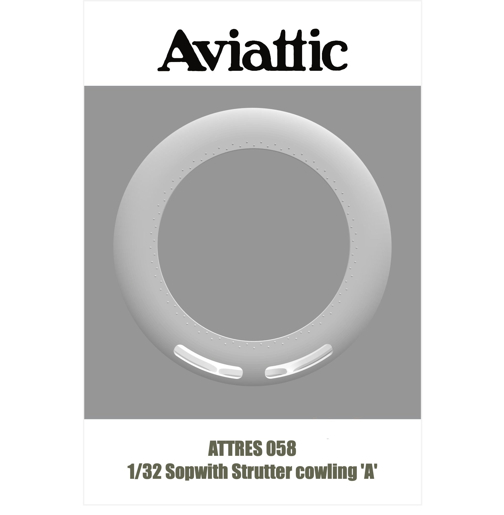1/32 - Sopwith 1 & 1/2 Strutter Cowling - 1 cooling slot