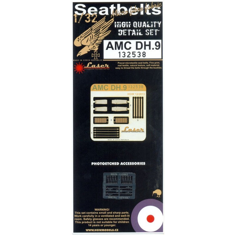 1/32 - Seatbelts - AMC DH.9