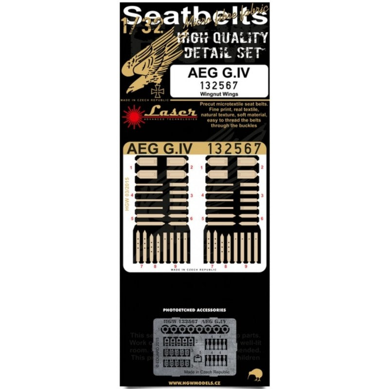 1/32 - Seatbelts - AEG G.IV