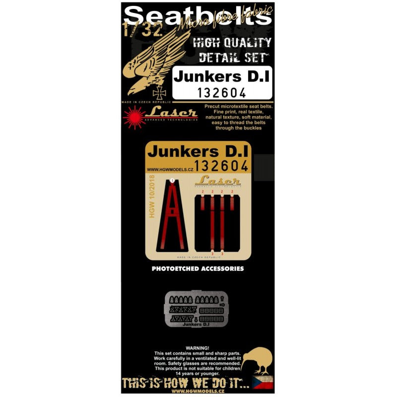 1/32 - Seatbelts - Junkers D.I