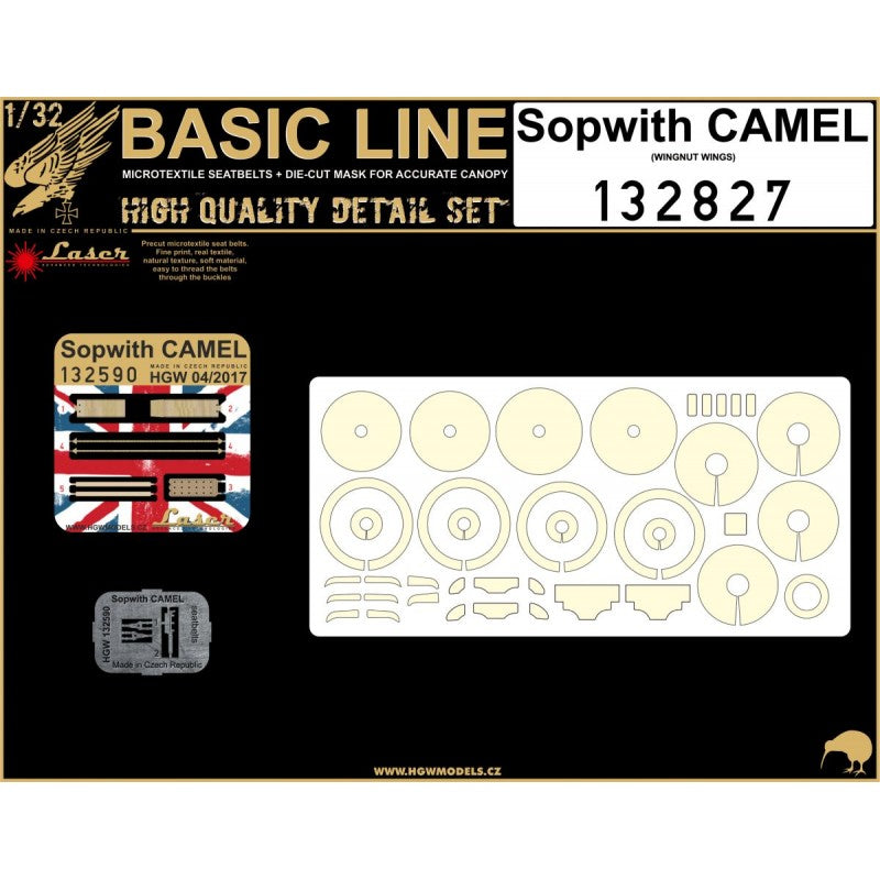 1/32 - Basic Line (Seatbelts & Masks) - Sopwith Camel