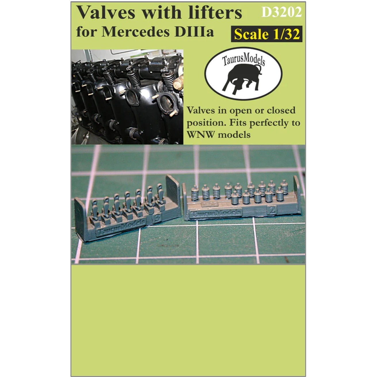 1/32 - Mercedes D.IIIa - Valves with Lifters
