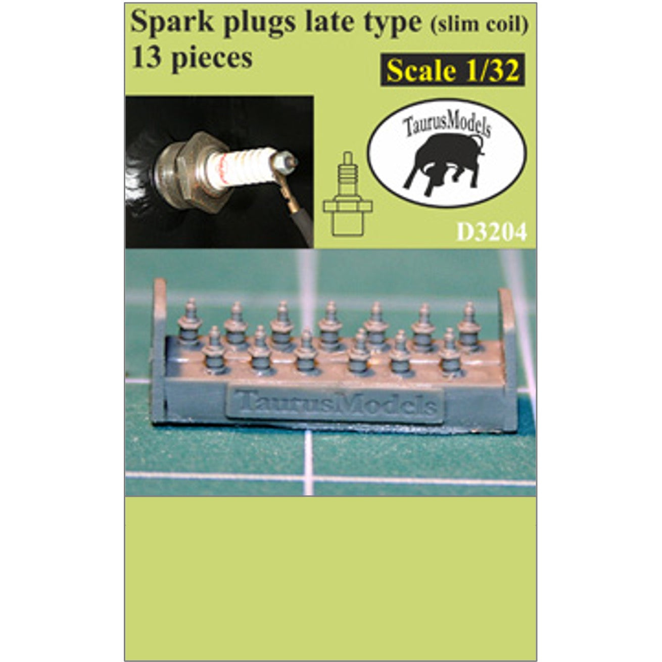 1/32 - German Spark Plugs - Late Inline Engines - 13 pc