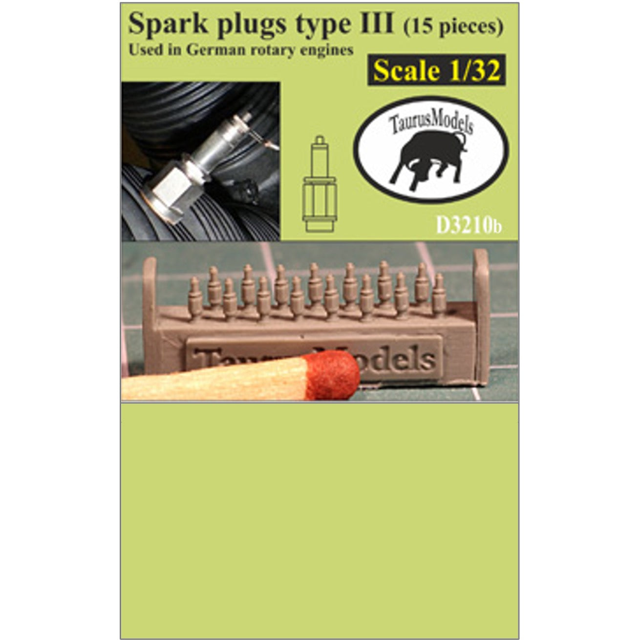 1/32 - German Spark Plugs Type III - Rotary Engines - 15 pc