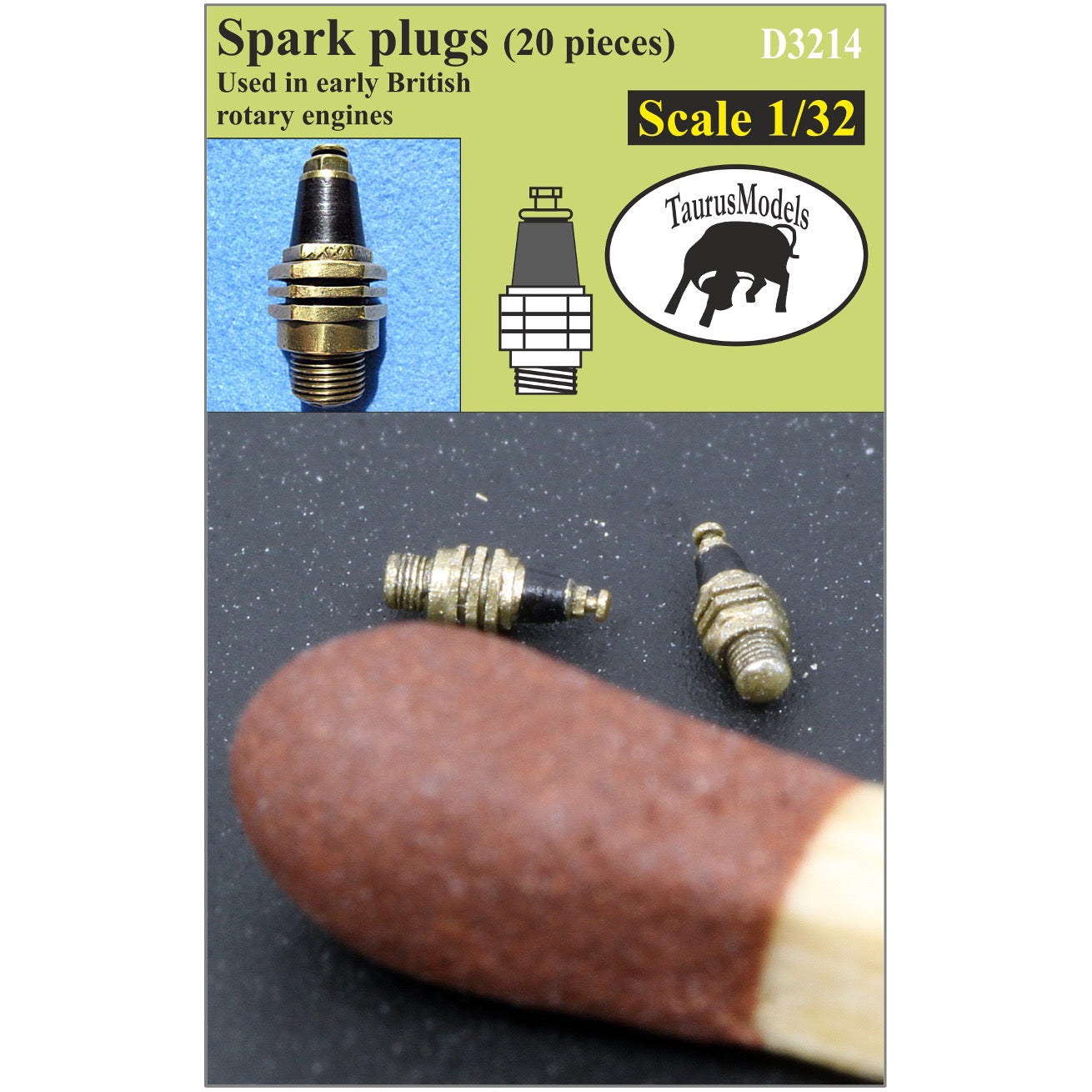 1/32 - British Spark Plugs Type IV - Rotary Engines - 20 pc