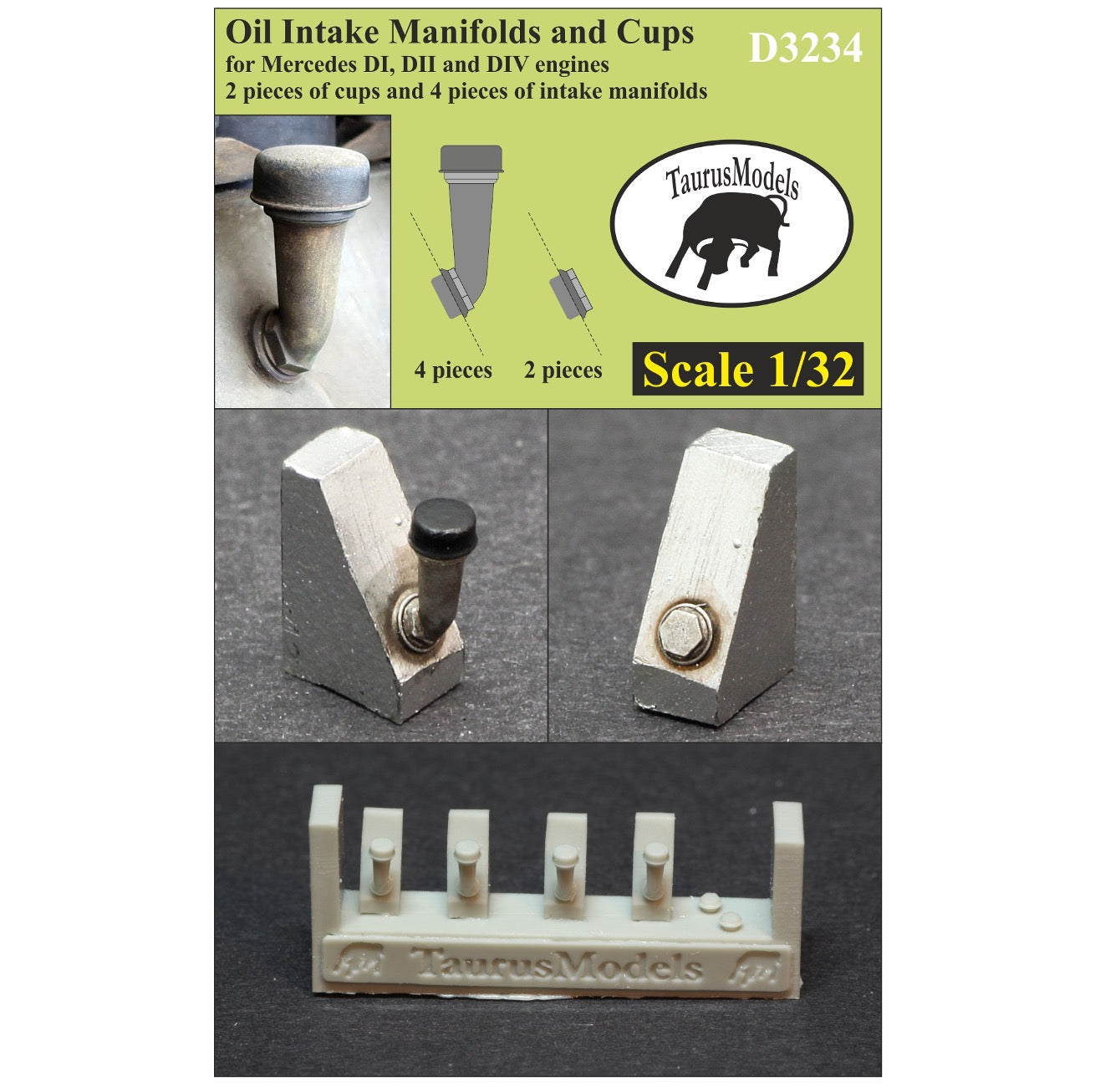 1/32 - Oil Intake Manifolds - Mercedes D.I/D.II/D.IV