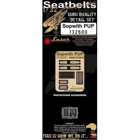 1/32 - Seatbelts - Sopwith Pup
