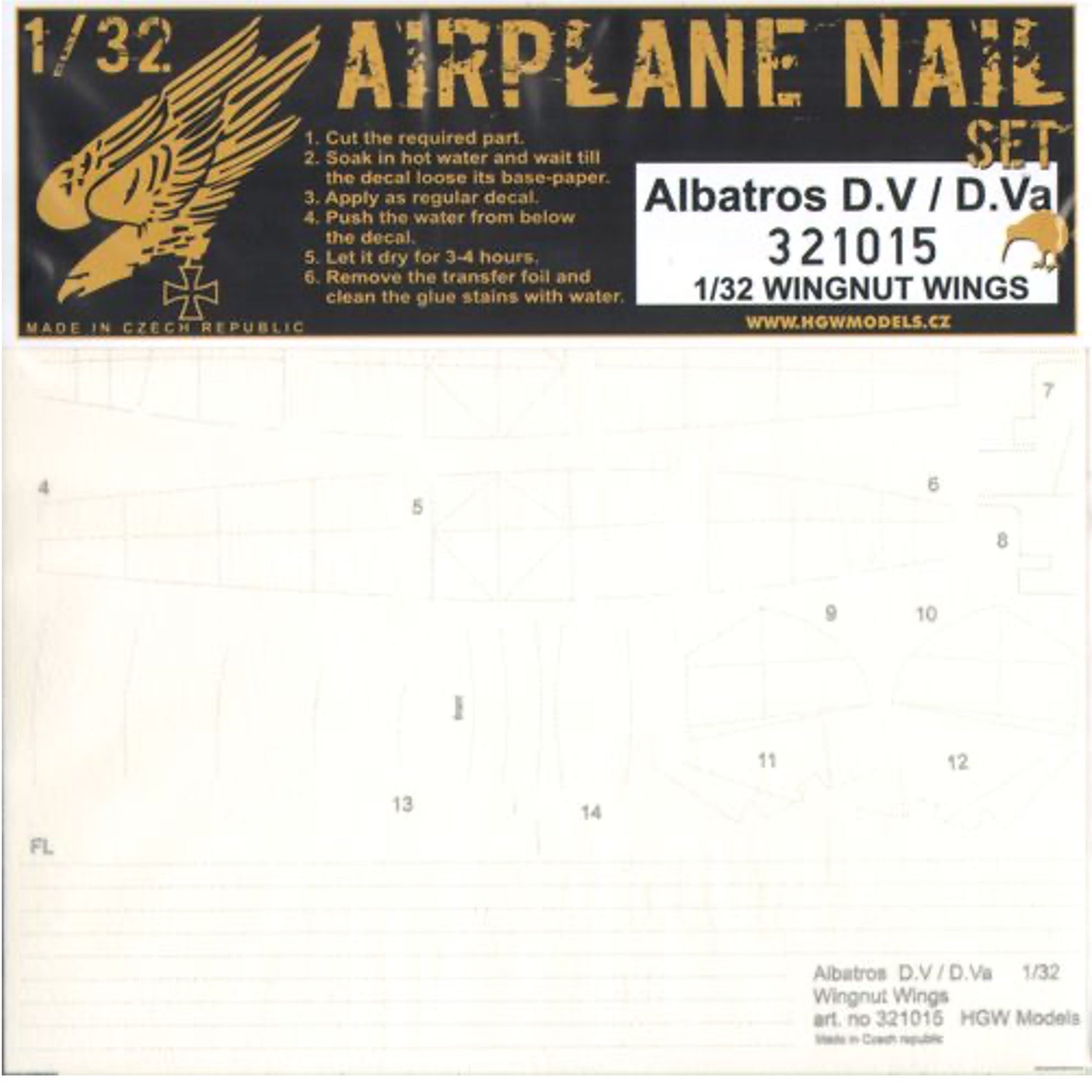 1/32 - Nail Set - Albatros D.V(a)